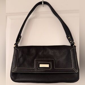 Kate Spade New York Black Leather Shoulder Purse.